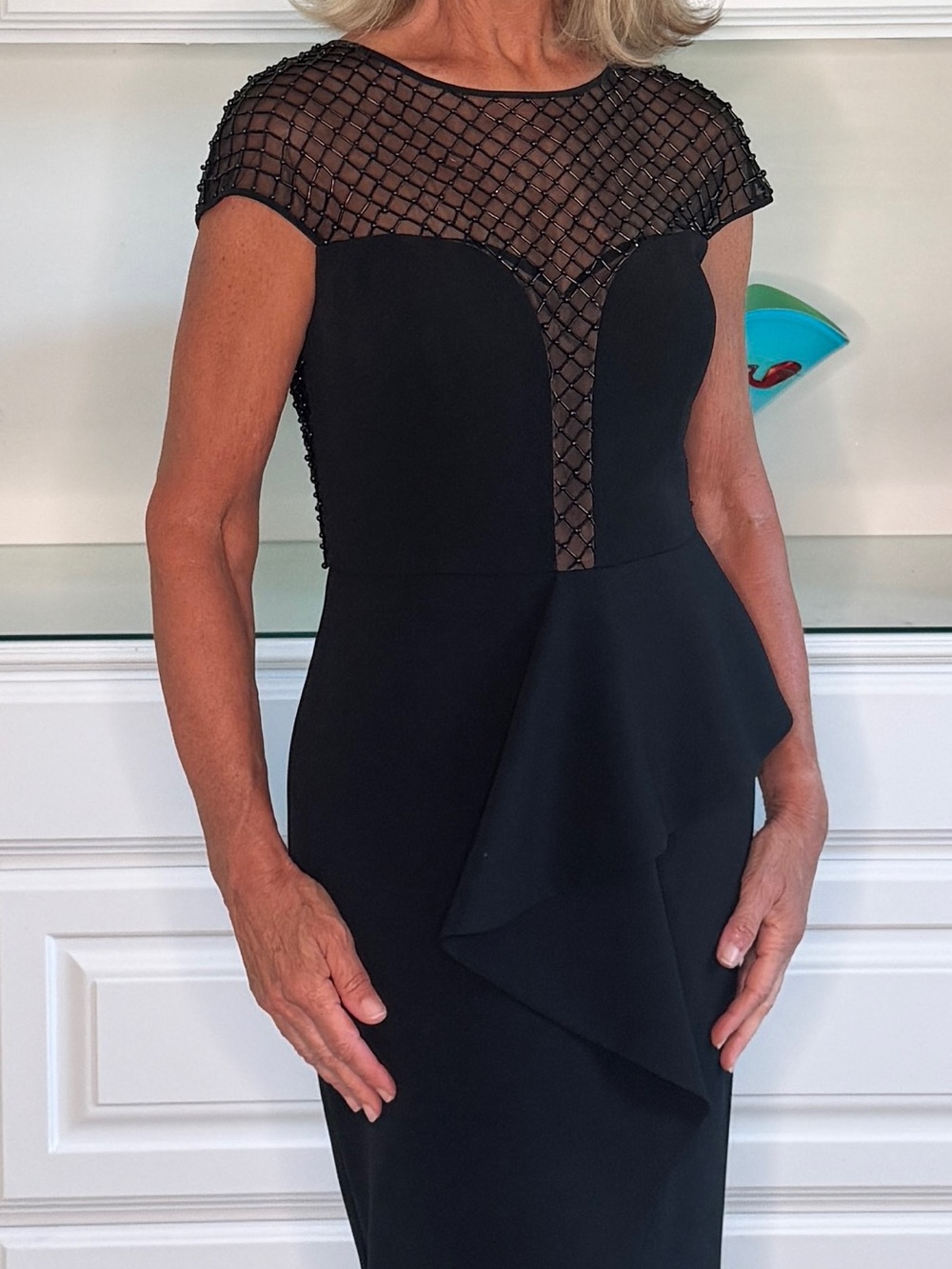 Daymor Couture Elegant Black Beaded Gown
